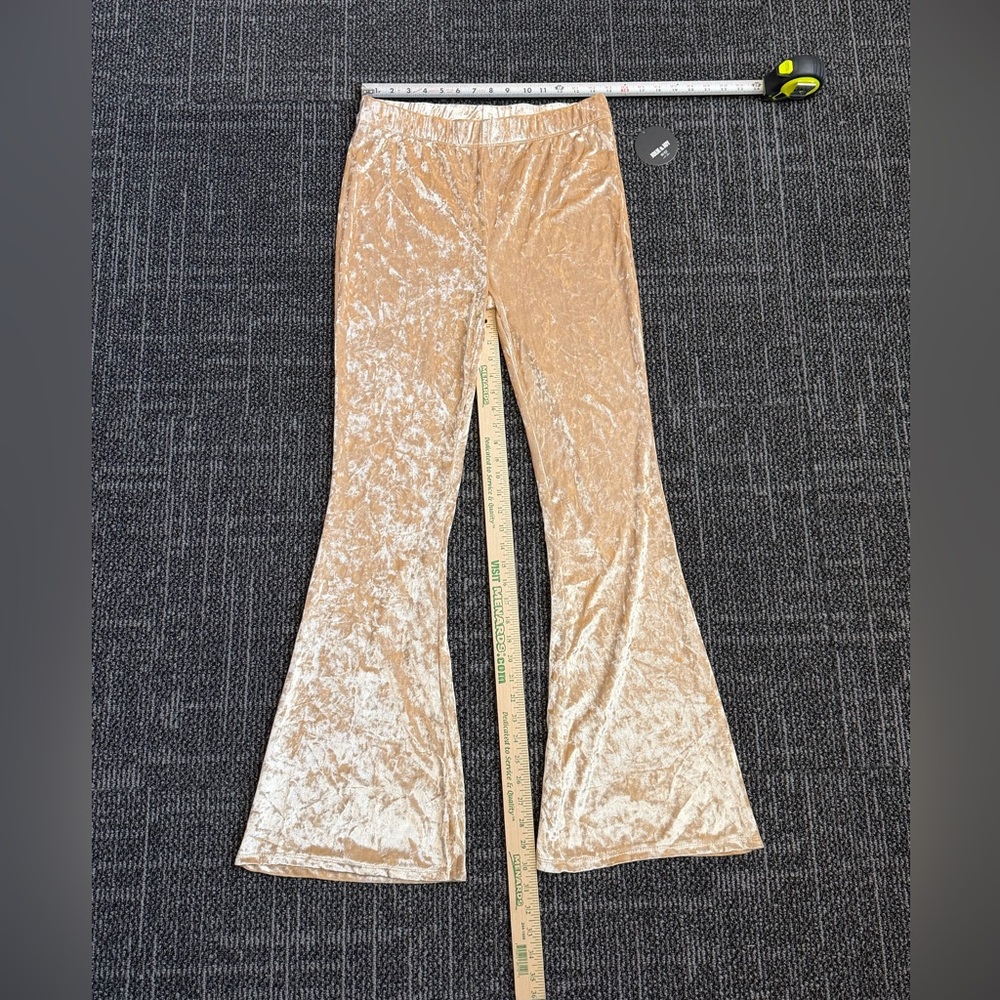 Boho Velvet Flared Leggings XL Julie & Joy NWT
